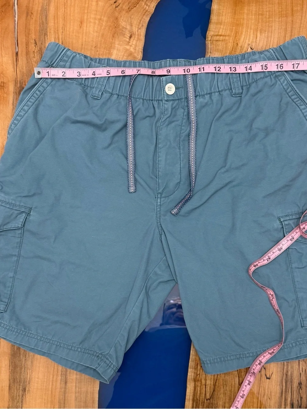 Tommy Bahama Cargo Shorts XL Blue Drawstring Island Casual Coastal - Picture 2 of 13